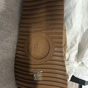 Versace Brown Boots with Ribbed Soles Versace | Shoes | Versace Brown Boots With Ribbed Soles  main image 2